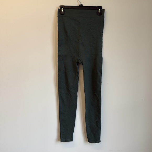 BLANQI EVERYDAY Maternity Belly Support Leggings Green Large - Picture 2 of 10